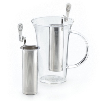 Sõel tassi äärel kindlalt paigas suurem