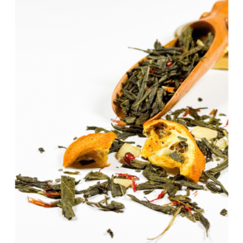 Apelsini-mandli roheline tee