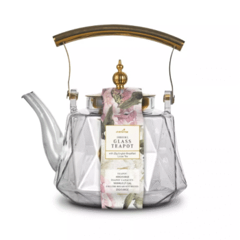 Kuldse kaanega klaaskann 1 L