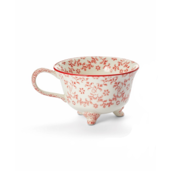 Helepunaste lilledega kruus 230 ml